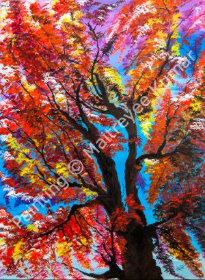 Autumn Tree - Original oil
